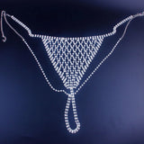 Stonefans Rhinestone Body Chain Bra Harness Waist Jewelry