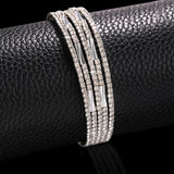 Stonefans Rhinestone Bangle Bracelet for Women