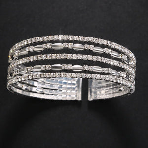 Stonefans Rhinestone Bangle Bracelet for Women