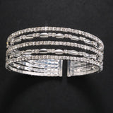 Stonefans Rhinestone Bangle Bracelet for Women