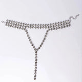 Stonefans Rhinestone Choker Necklace for Women Wedding