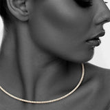 Stonefans Rhinestone Choker Collar Necklace for Women