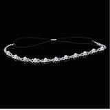 Stonefans Rhinestone Bridal Beaded Hairwear Chain Boho Tiara Headbands