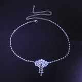 Stonefans Rhinestone Forehead Chain Bridal Headwear