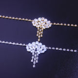 Stonefans Rhinestone Forehead Chain Bridal Headwear