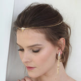 Stonefans Rhinestone Forehead Chain Bridal Headwear