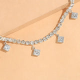 Sexy Rhinestone Single Layer Anklet Bracelet for Women