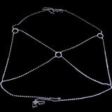Stonefans Rhinestone Chain Breast Body Necklace Women Crystal Bra