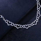 Stonefans Rhinestone Heart Thigh Chain Leg Jewelry Women