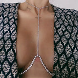 Stonefans Sexy Rhinestone Body Chain Jewelry for Women Gift
