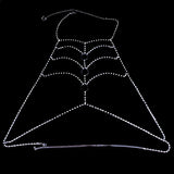 Stonefans Rhinestone Bra Chain Body Harness Bikini Top