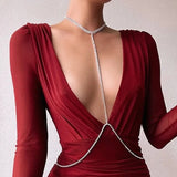 Stonefans Rhinestone Body Chain Bra Necklace Harness Jewelry