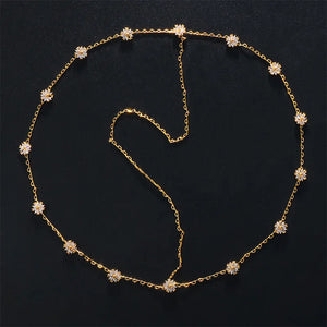 Stonefans Zircon Hair Chain Bohemian Wedding Tiara Headband