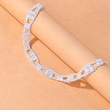 Stonefans Hollow Rhinestone Anklet Bracelets Hand Accessories