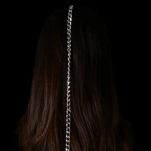 Stonefans Tassel Hair Chain Steel Jewelry for Women Wedding Accessories