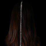 Stonefans Tassel Hair Chain Steel Jewelry for Women Wedding Accessories