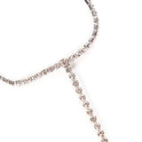 Stonefans Rhinestone Toe Anklet for Women Summer Beach Barefoot Foot Chain