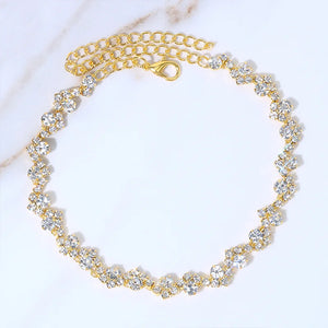 Stonefans Rhinestone Anklet Bracelet Leg Beach Foot Chain