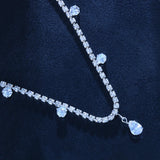 Stonefans Water Drop Rhinestone Head Chain Jewelry for Women Boho Crystal