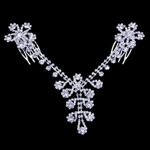 Stonefans Star Rhinestone Hair Chain for Women Crystal Hair Comb