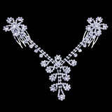 Stonefans Star Rhinestone Hair Chain for Women Crystal Hair Comb