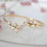Stonefans Metal Crystal Bangle Bracelet for Women