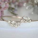Stonefans Metal Crystal Bangle Bracelet for Women