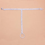 Stonefans Crystal Toe Anklet Jewelry for Women