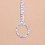 Stonefans Crystal Toe Anklet Jewelry for Women