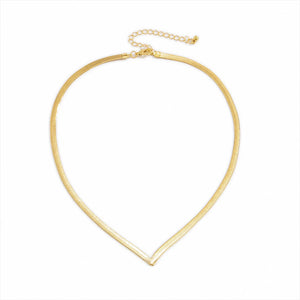 Stonefans V Shape Rhinestone Choker Wedding Jewelry