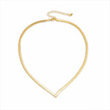 Stonefans V Shape Rhinestone Choker Wedding Jewelry
