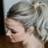 Stonefans Crystal Wedding Headwear Bridal Hair Chain Headpiece