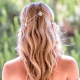 Stonefans Wedding Hair Decoration Rhinestone Head Chain for Bridal
