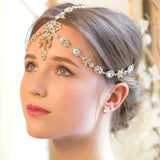 Stonefans Crystal Bridal Headwear Chain Wedding Pendant Hair Jewelry