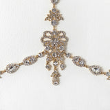 Stonefans Crystal Bridal Headwear Chain Wedding Pendant Hair Jewelry