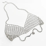 Stonefans Rhinestones Chest Chain Harness Jewelry Necklace