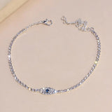 Stonefans Evil Eye Anklet for Women Boho Tennis Charm Ankle Bracelets