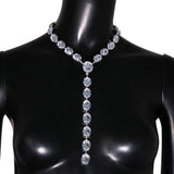 Stonefans Y Shape Rhinestone Necklace Bling Choker Necklaces