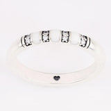 Crystal Ring S925 Sterling Silver Lady Jewelry Girl Birthday Gift CZ
