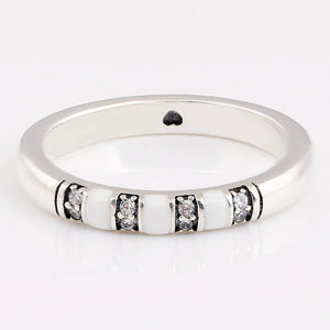 Crystal Ring S925 Sterling Silver Lady Jewelry Girl Birthday Gift CZ