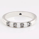 Crystal Ring S925 Sterling Silver Lady Jewelry Girl Birthday Gift CZ