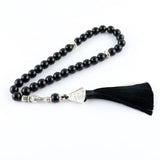 Stones Tasbih Agates Tassel Muslim Prayer Beads 33 99 Misbaha Islam Rosary
