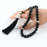 Stones Tasbih Agates Tassel Muslim Prayer Beads 33 99 Misbaha Islam Rosary