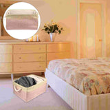 Foldable Blanket Storage Basket Bins Collapsible Wardrobe