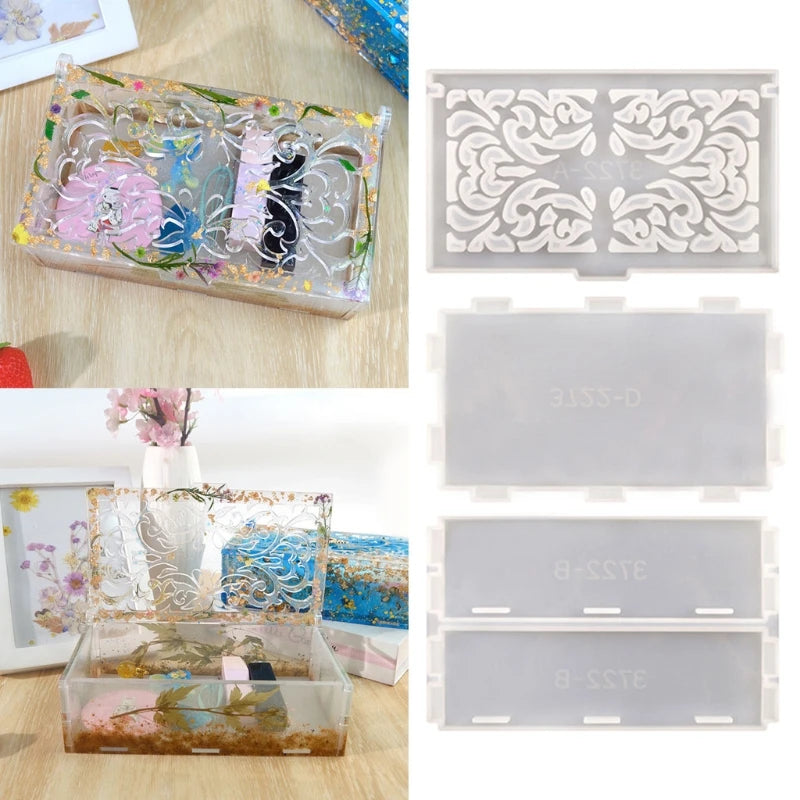 Storage Box Resin Mold Jewelry Holder Silicone Mould