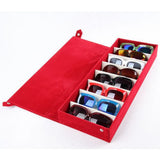 Glasses Storage Box Grids Sunglasses Stand Multi-Function Case