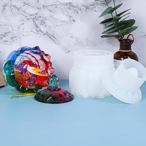 Storage Box Mold Jewelry Ring Box Mold Soap Candle Holder