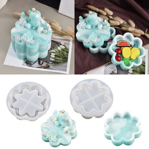 Resin Flower Storage Box Mold for DIY Craft Home Decor