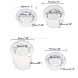 Resin Storage Box Mold with Lids - Crystal Resin Jar Mould Jewelry Box