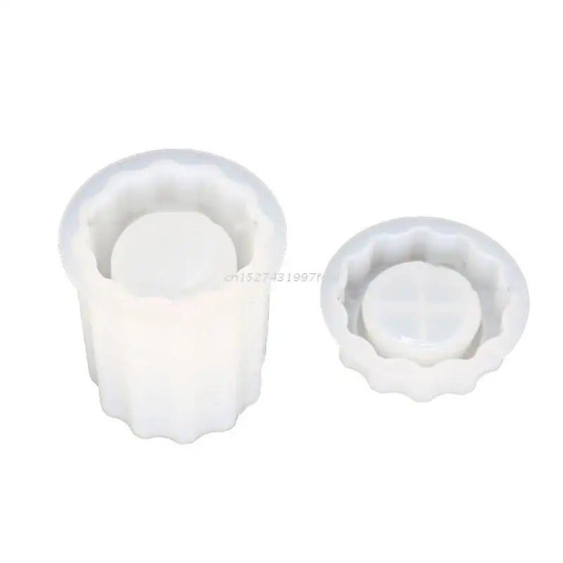 Resin Storage Box Mold with Lids - Crystal Resin Jar Mould Jewelry Box